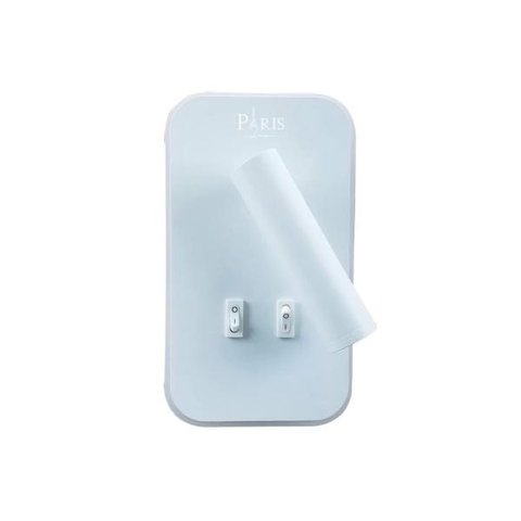 Arandela Metal Cabeceira 19CM Branca LED 10+3W 3000K Delis