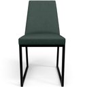 Ver mais imagens de Kit 06 Cadeiras Para Sala Jantar Base Aço Industrial Preto Dafne L02 Linho Verde Musgo - Lyam