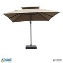 Ver imagem 1 de Kit Ombrelone Tulum Grafite ou Fendi - com Base Hdpe 150 Litros - Rivatti