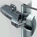 Ver imagem 3 de Kit C/ 2 Dobradiças Sensys Super Alta P/colagem em Porta de Vidro e Lateral de Madeira Completas