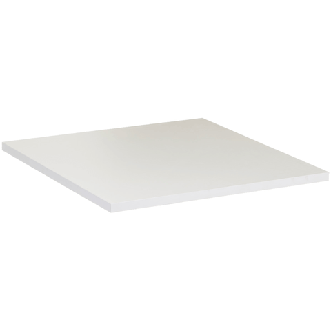 Tampo de Madeira Quadrado em MDP 25mm 0,60x0,60M - Várias Cores - Branco