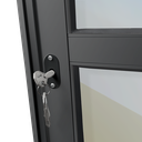 Ver imagem 6 de Porta Correr Venez. 3F.Móv.210 x 150 Elite c/Fechad.Tetra V.Ref.Mix Preto Brimak
