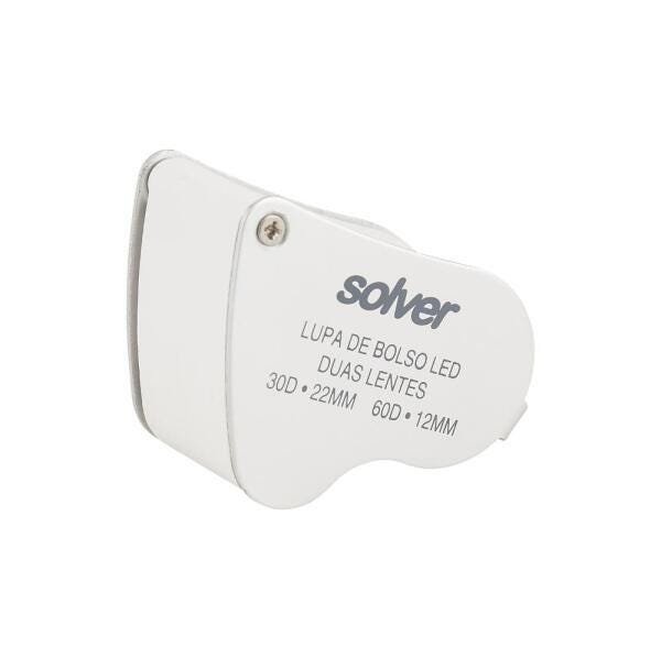 Lupa de Bolso Dupla LED Sld132 Solver para Estética - 1