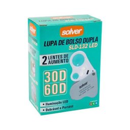 Lupa de Bolso Dupla LED Sld132 Solver para Estética - 4