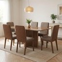 Ver imagem 4 de Mesa de Jantar Tampo Vidro 160cm 6 Lugares Canto Curvo Leo H02 - D'Rossi