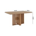 Ver imagem 3 de Mesa de Jantar Tampo Vidro 160cm 6 Lugares Canto Curvo Leo H02 - D'Rossi