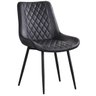 Cadeira Halet Estofada com Estrutura em Aço:preto - 1