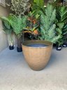 Ver imagem 7 de Vaso De Planta Grande Decorativo Para Sala Auto Brilho e Leve 47cm (Liso/Marrom-Escuro)