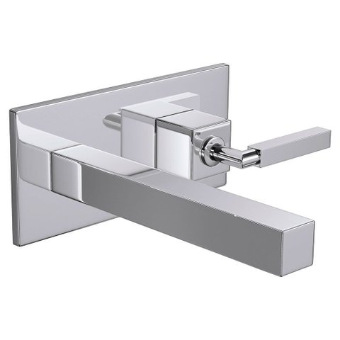 Torneira de Parede Lavatório com Chapa Quadratta 1/2" Cromado - 1179.c83
