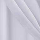 Ver imagem 4 de Cortina Voil Cross Branco Forro Microfibra 10.00 X 2.80 Ilhós Cromado