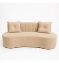 Ver imagem 4 de Poltrona Sofa Orgânica Decorativo Casal Villas Suede Bege