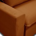 Ver imagem 4 de Sofá Retrátil e Reclinável 2 Lugares 2,80m Andreza Veludo Lansofbr Terracota