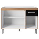 Ver imagem 3 de Balcao P/ Pia sem Tampo Anita 120 Cm Savana Preto Moblis