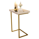 Ver imagem 2 de Mesa Apoio Lateral para Sala:perola Dourado