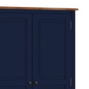 Ver imagem 3 de Guarda Roupa Madeira 2 Portas 60818 Hannover Linz Móveis - Azul Petróleo/imbuia