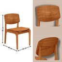 Ver imagem 3 de Mesa Patros Tampo 120 Laminado Barril com 4 Cadeiras Malta Gold Moderna Mobília