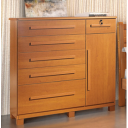 Cômoda 046 6 Gavetas 1 Porta com Sapateira e Pés 100% Mdf Cinamomo - Móveis Valverde - 1 Cômoda 046 6 Gavetas 1 Porta com Sapateira e Pés 100% Mdf Cinamomo - Móveis Valverde - 1