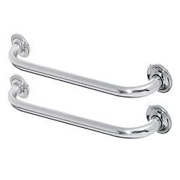 Alça Apoio Banheiro Kit 2 uni Inox Idoso Cadeirante Acessibilidade Deficiente - 1