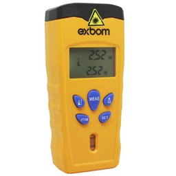 Trena a Laser Digital Profissional Distância até 18 metros com Nível Bolha Exbom TEM-D15 - 1 Trena a Laser Digital Profissional Distância até 18 metros com Nível Bolha Exbom TEM-D15 - 1