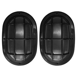 Kit 2 Luminária Arandela de Parede Tartaruga 25w E27 Interna Ilumi Cor:preto - 1