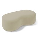 Ver imagem 7 de Kit 02 Puffs Decorativos Living Aisha Orgânico 02 Lugares Veludo Bege - Desk Design