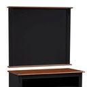 Ver imagem 2 de Rack com Painel para Sala 120cm Pés Luis Xv 2 Gavetas e Nicho Linz Móveis - Preto/imbuia Glazer