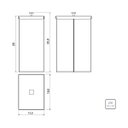Ver imagem 2 de Lixeira Aço Inox Luz Slim 5,5 Litros Rose Matte Tramontina