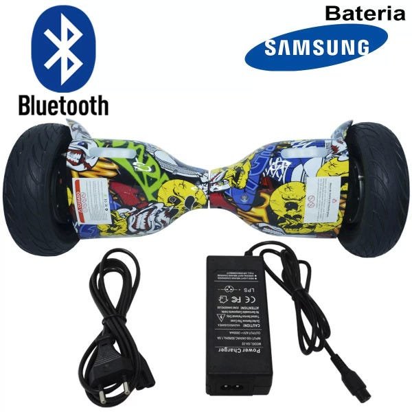 Hoverboard Skate Elétrico 2 Rodas 10 Polegadas Bluetooth Importway Bateria Samsung Colorido Bolsa - 7