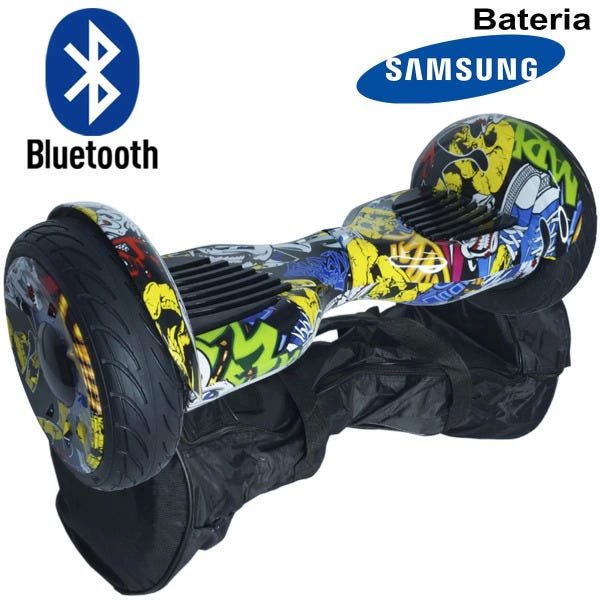 Hoverboard Skate Elétrico 2 Rodas 10 Polegadas Bluetooth Importway Bateria Samsung Colorido Bolsa - 1