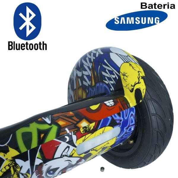 Hoverboard Skate Elétrico 2 Rodas 10 Polegadas Bluetooth Importway Bateria Samsung Colorido Bolsa - 6