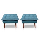 Ver imagem 3 de Kit 01 Namoradeira Opala + 02 Puff Opala + 02 Almofadas Suede