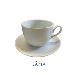 Kit Xícara de Chá com Pires Coup Porcelana Branca – 6 Peças - 2