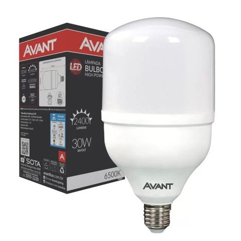 Lâmpada Led Bulbo 30w Avant Luz Branca 6500k Alta Potencia