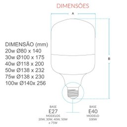 Lâmpada Led Bulbo 100w Avant Luz Branca 6500k Alta Potência - 2