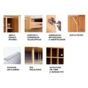 Ver imagem 3 de Armário de Cozinha Completa Modulada Reta 5 Peças 180cm Cz1102 Dália Tecnomóbili