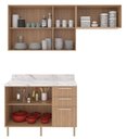 Ver imagem 7 de Armário de Cozinha Completa Modulada Reta 5 Peças 180cm Cz1102 Dália Tecnomóbili