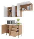 Ver imagem 6 de Armário de Cozinha Completa Modulada Reta 5 Peças 180cm Cz1102 Dália Tecnomóbili