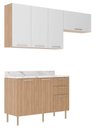 Ver imagem 5 de Armário de Cozinha Completa Modulada Reta 5 Peças 180cm Cz1102 Dália Tecnomóbili