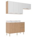 Ver imagem 5 de Armário de Cozinha Completa Modulada Reta 5 Peças 180cm Cz1102 Dália Tecnomóbili