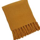 Ver imagem 1 de Manta Sofa Peseira Algodao Escama Diversas Cores 1.80x1.20m - Mostarda