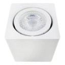 Ver imagem 4 de Kit 8 Spot Sobrepor Teto Beiral Para Lâmpada Dicroica Branco Direcionável + 8 Lâmpadas Cor:Branco - 