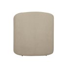 Ver imagem 4 de Poltrona Decorativa Recepção Lara Tecido Requinte Bouclê Cor Bege