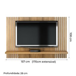 Painel para TV até 47 Polegadas Extensível Verano Cinamomo / Off White - 3