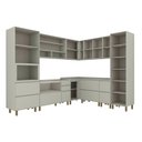Ver imagem 5 de Cozinha Completa 12 Peças 100% MDF com Torre Quente e Paneleiro Fineze