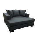 Ver imagem 2 de Poltrona Divã Chaise Long Paris, Decorativa Moderna Veludo Preto