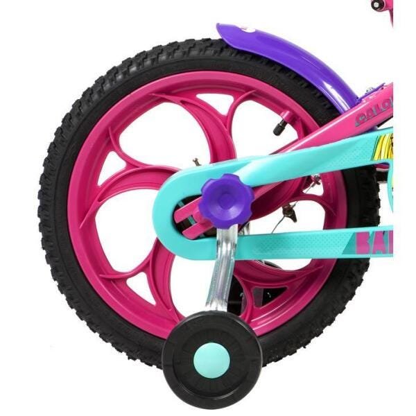 Bicicleta Caloi Barbie Aro 12 - Rosa+Azul