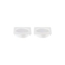 Ver imagem 1 de Kit 2 Spots de Embutir para Móvel Nordecor Alua Quadrado Led 2w Bivolt Branco 4000k Luz Neutra 6577