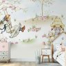 Papel de parede infantil menina no balanço para quarto de bebê 1M² PP11 - 3