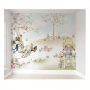 Ver imagem 4 de Papel de parede infantil menina no balanço para quarto de bebê 1M² PP11