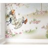 Papel de parede infantil menina no balanço para quarto de bebê 1M² PP11 - 5